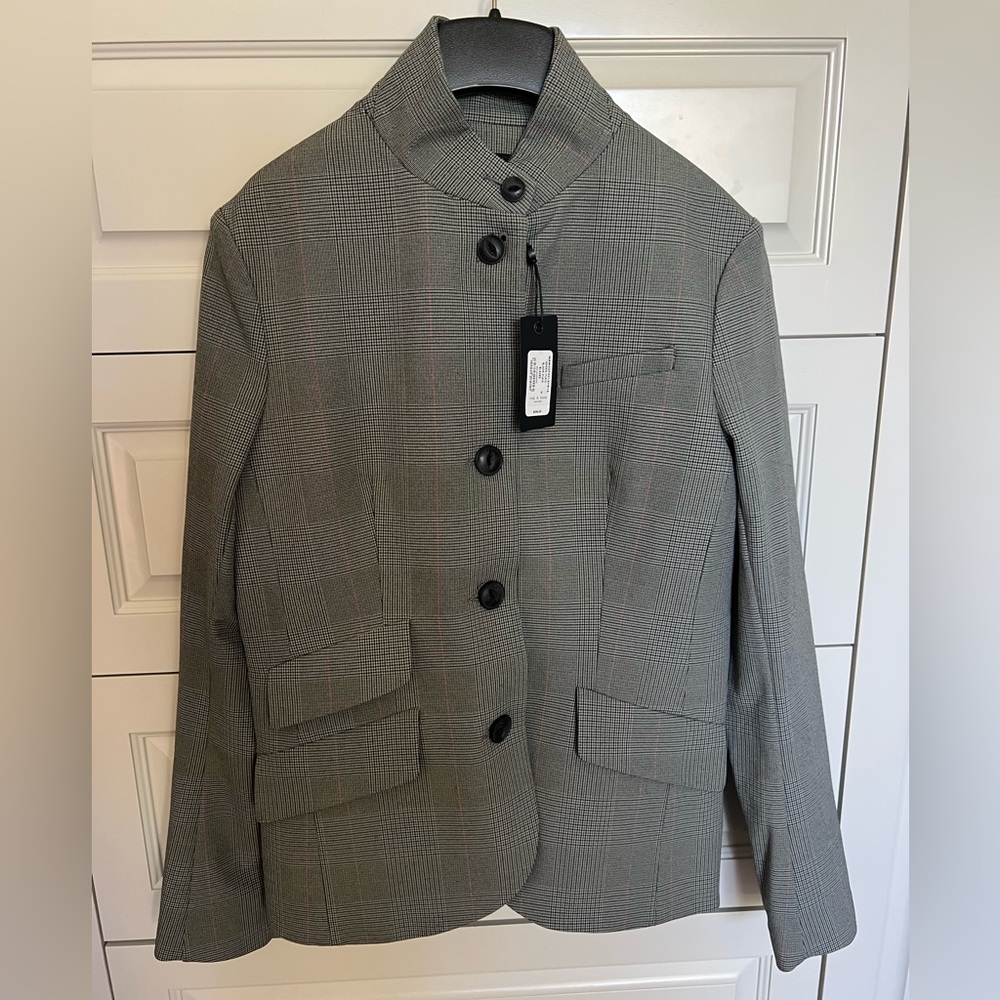 Rag & Bone Slade Plaid Blazer Green Size 6 NWT